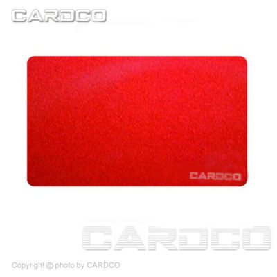 کارت پی وی سی خام متالیک قرمز